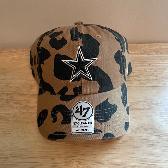 New NFL 47 Dallas Cowboys Brown Rosette Clean Up Women’s Adjustable Cap Hat - Picture 4 of 13